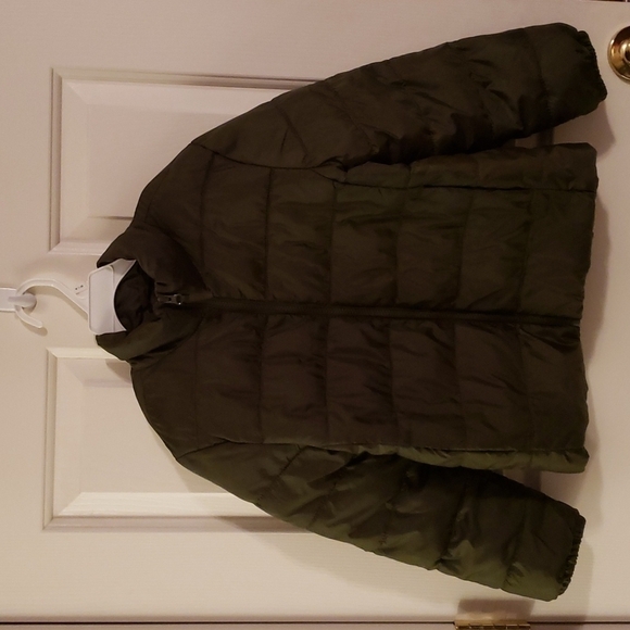 Children's Place Green Puffer Jacket 7/8 - Picture 1 of 13